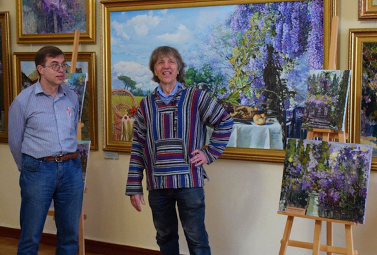 Сергей Петрович Бочаров (справа) и ялтинский журналист Сергей Сардыко