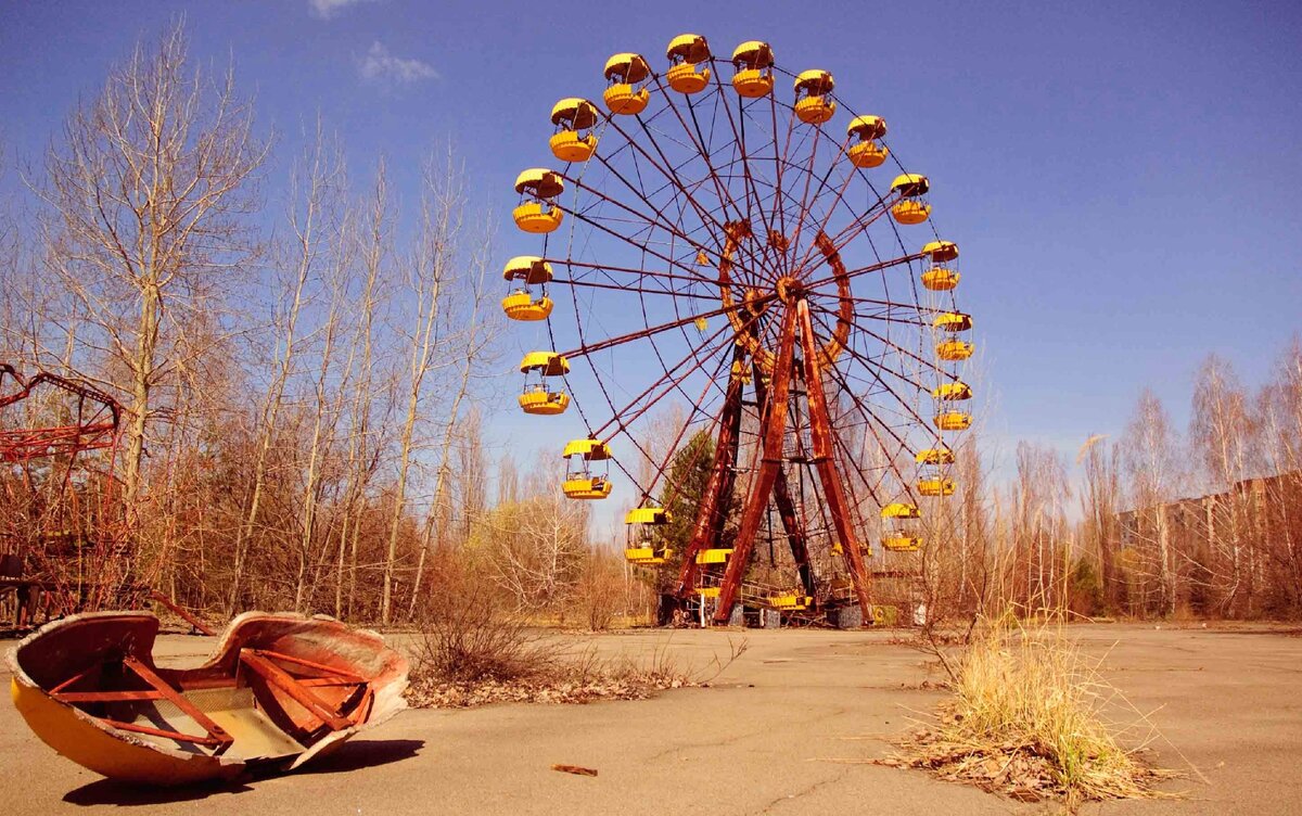 Фотографии колеса обозрения в чернобыле