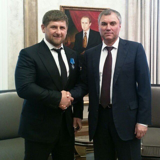 Кадыров и Володин. Фото из открытых источников. 