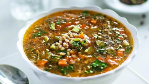 Рассольник на говяжьем бульоне