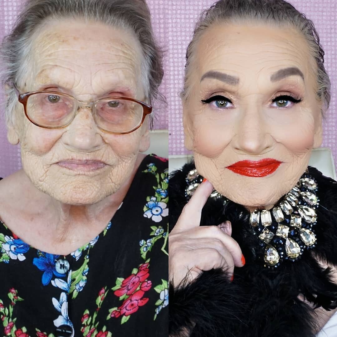 Как макияж сделал 80-Летнию Бабушку звездой Instagram | Fashion Club | Дзен