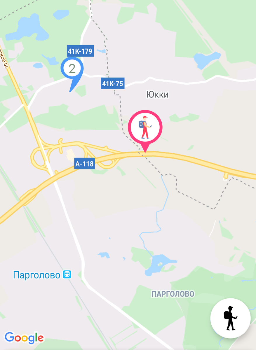 Карта для отслеживания доставки