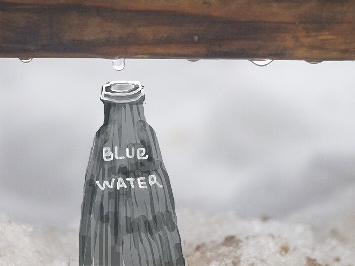 пейте блю вотэр и будьте здоровы