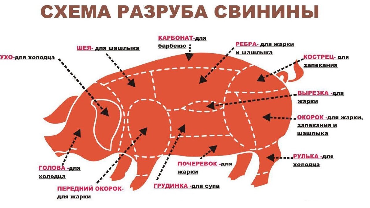 Картинка взята из гугл поиска по запросу "Разделка свиньи".