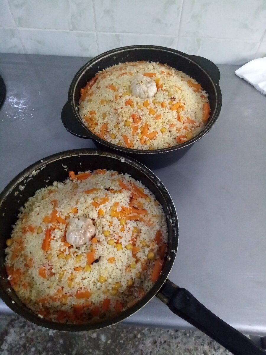 Таджикиский плов в казане