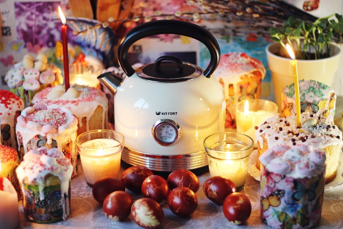 Чайник Kitfort KT-634-3, бежевый