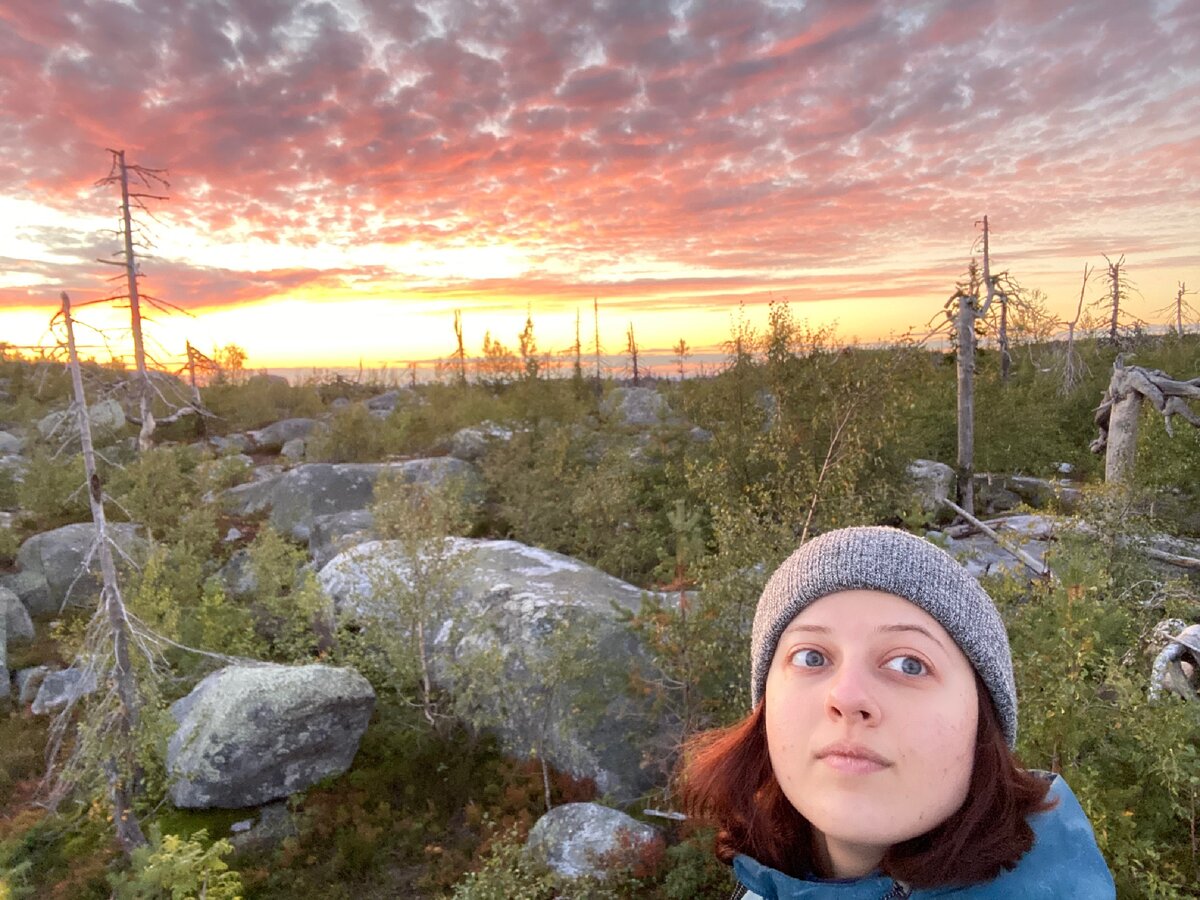 После таких видов сложно вернуться в четыре стены :) Карелия, вершина горы Воттоваары