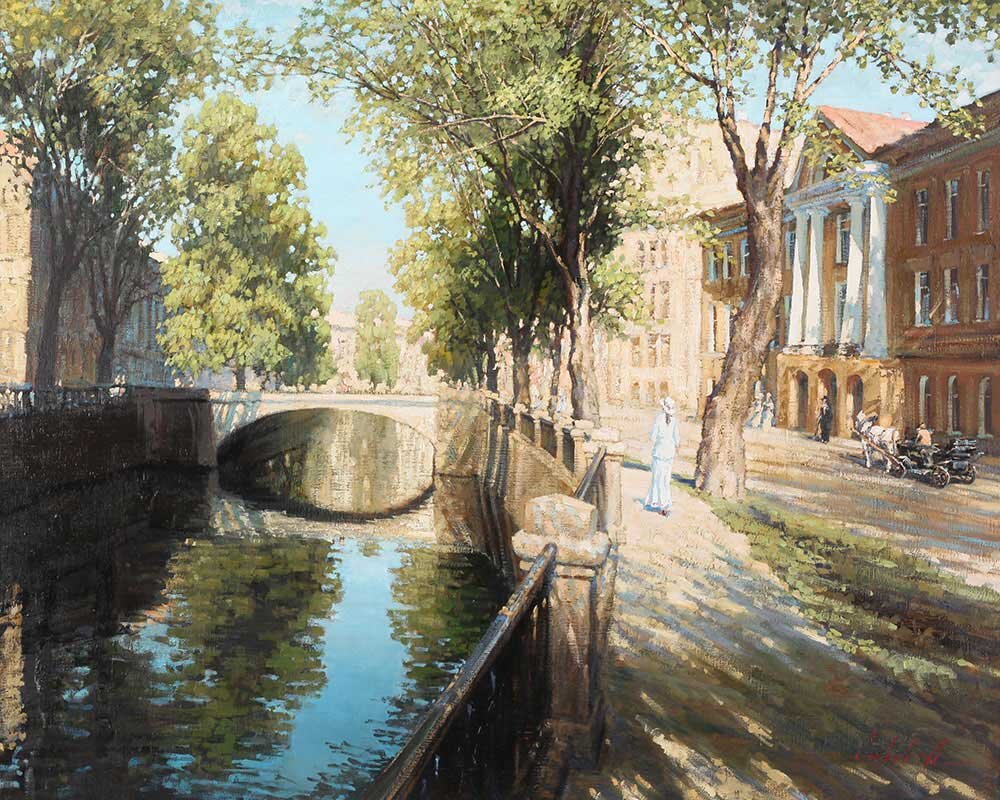 Сивов Андрей, Лето. Харламов мост. 2006, холст, масло, 80х100