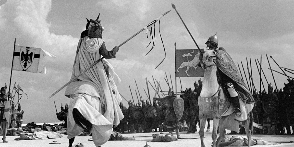 Кадр из фильма "Александр Невский" (1938 г.) (Источник фото: mos.ru)