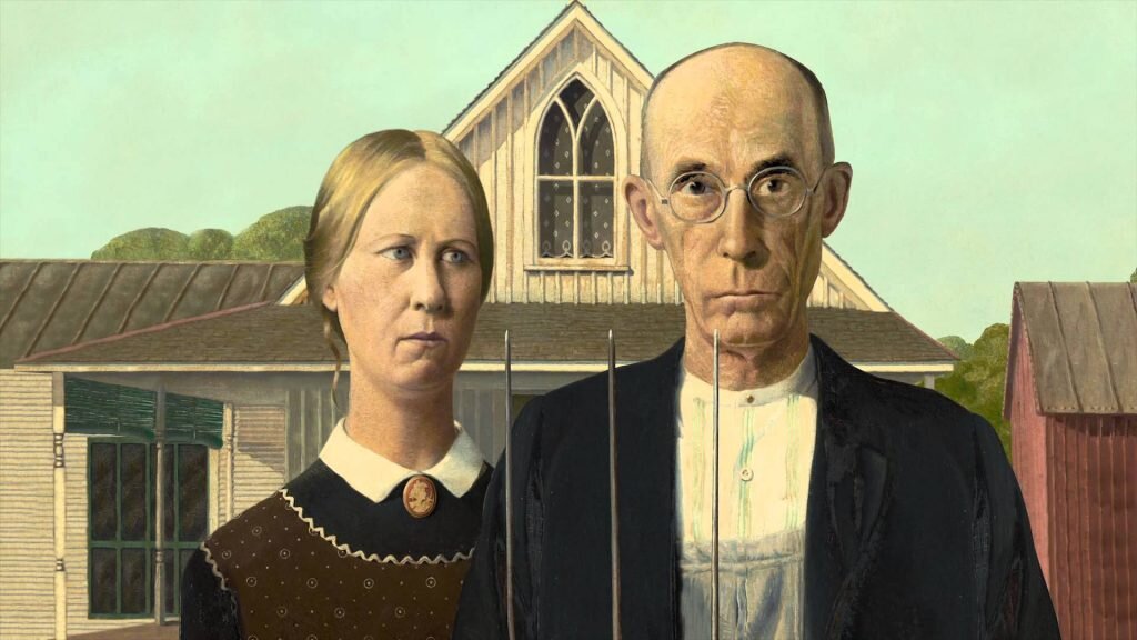 Грант Вуд. «Американская готика», 1930