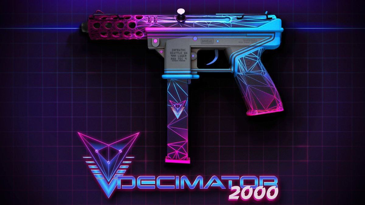 Тек найм. Tec 9 Опустошитель. Опустошитель скин Tec 9. Decimator тек Tec-9. Tec 9 скины.