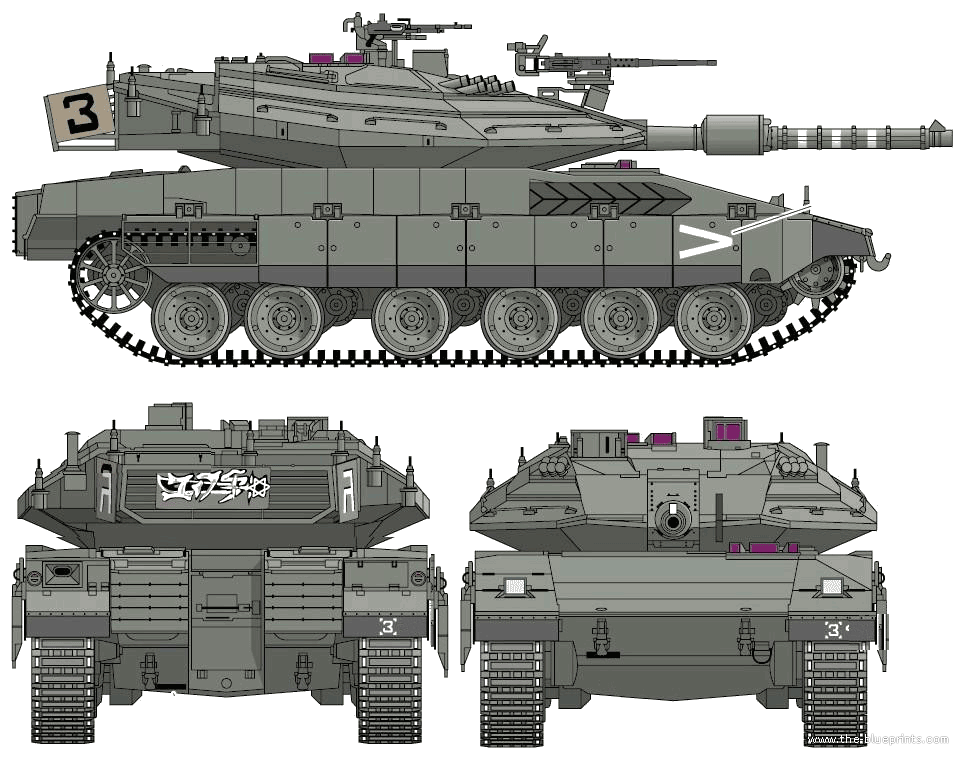 Эскизы Merkava.