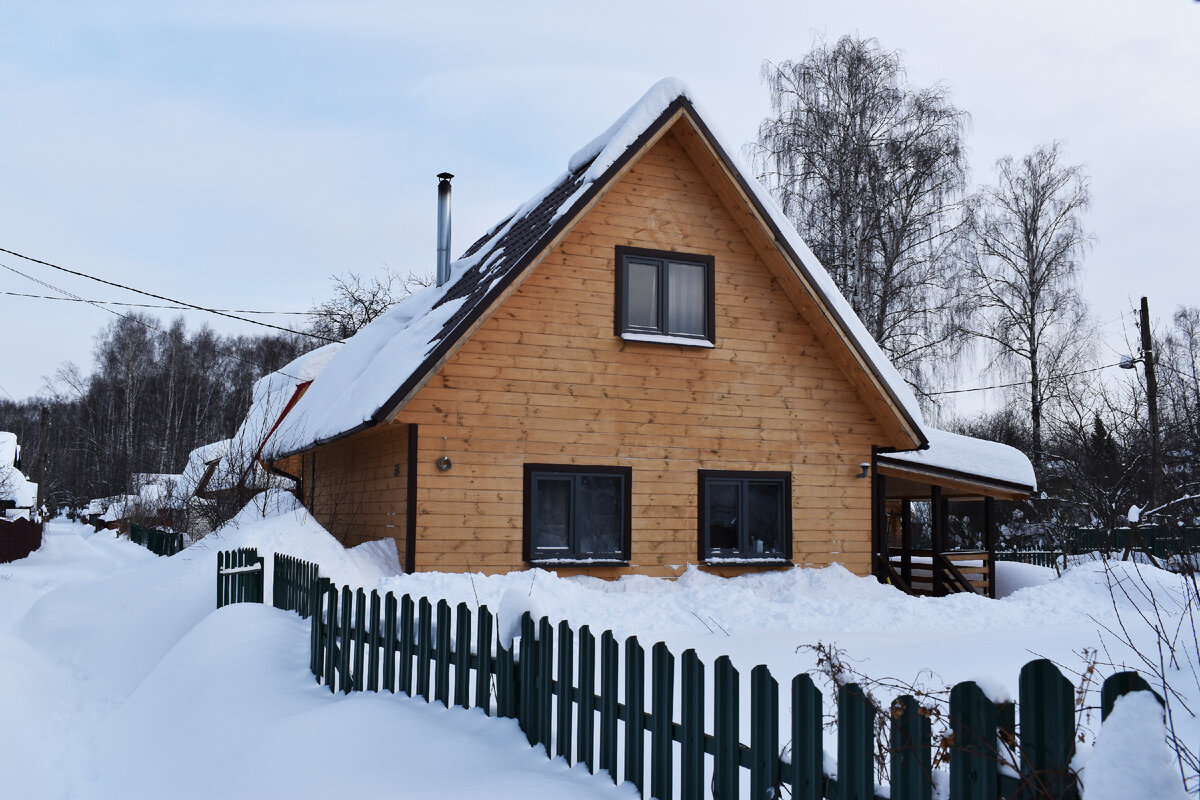 Общая картина незадолго до происшествия. Крыша справлялась с нагрузкой, пока не наступила резкая оттепель..