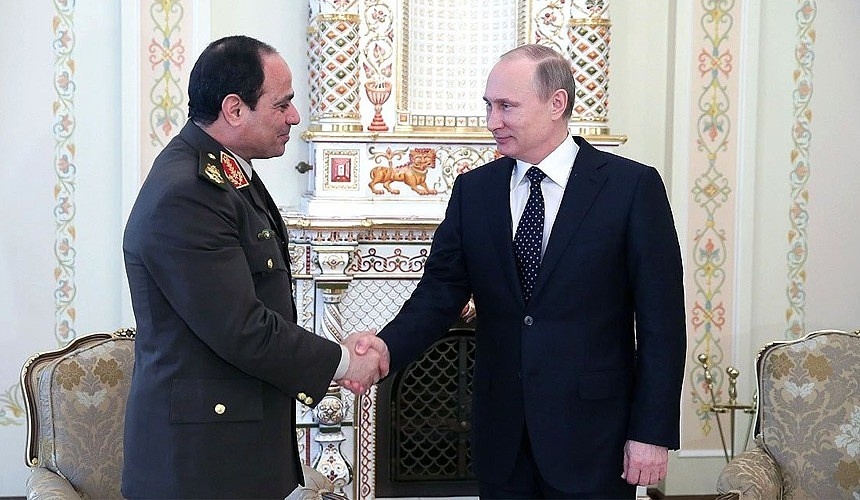 "Президенты РФ и Египта"