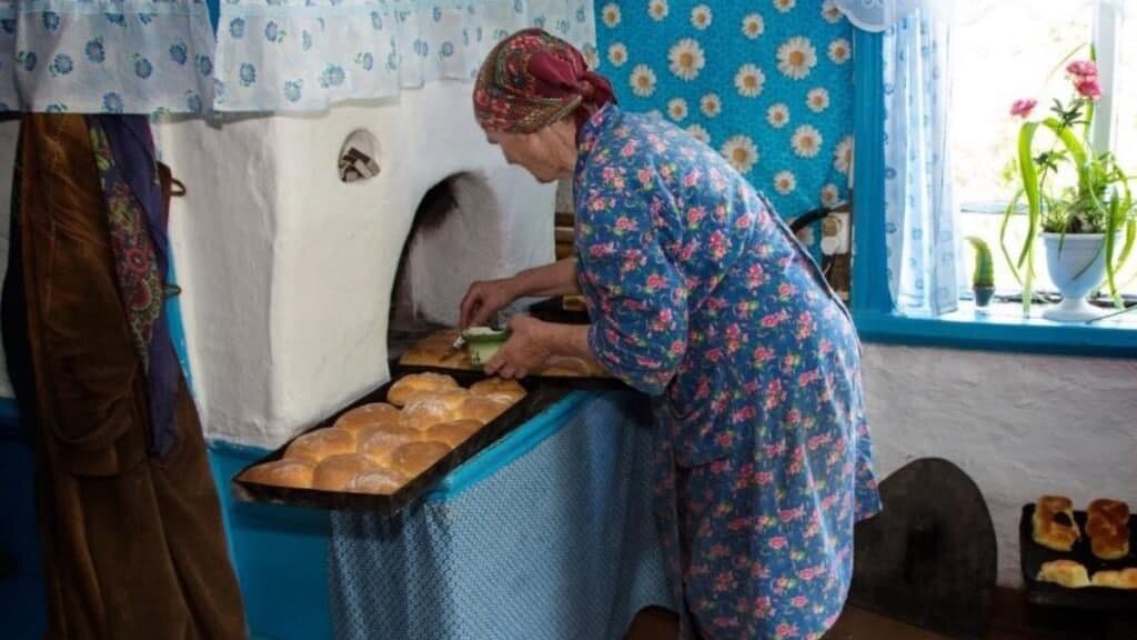 В русской печи любая еда вкуснее