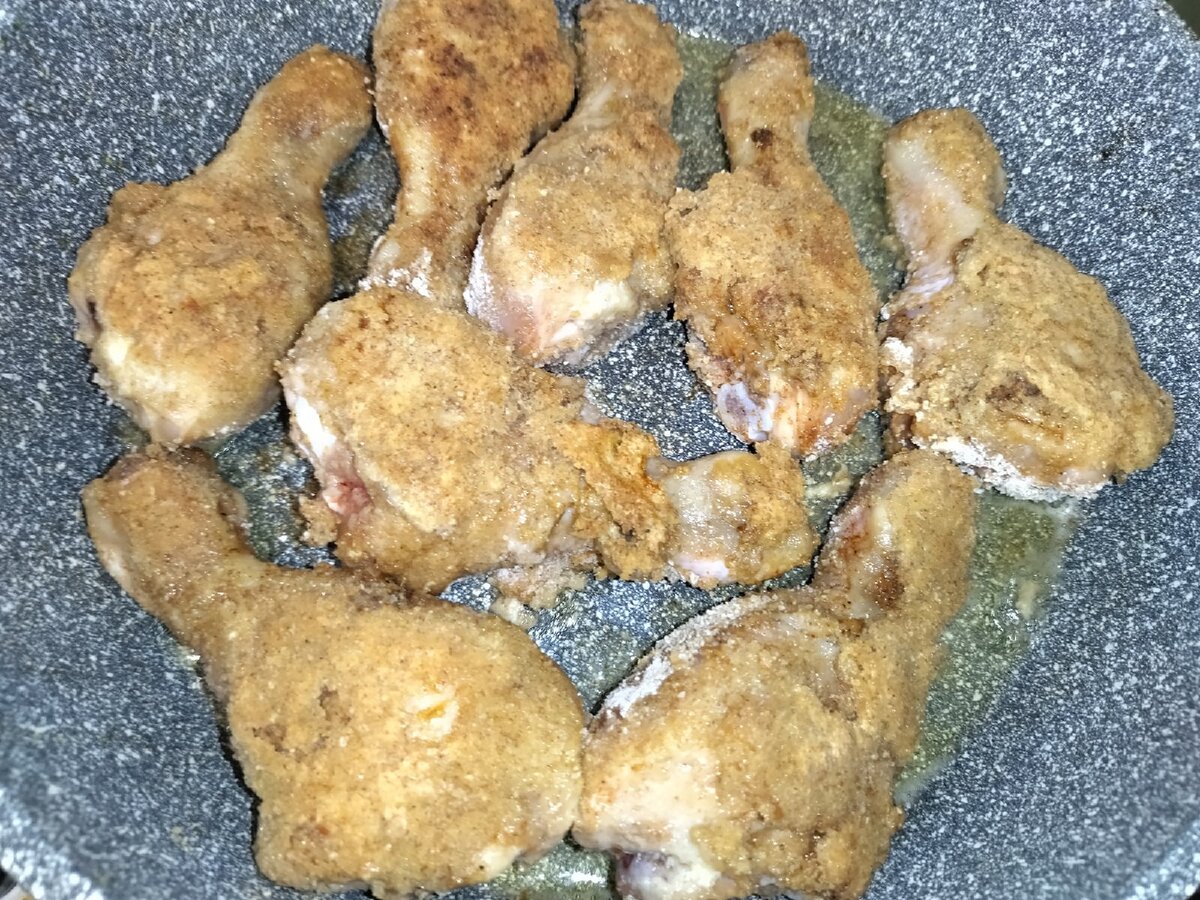 Куриные голени в панировке для диеты кето