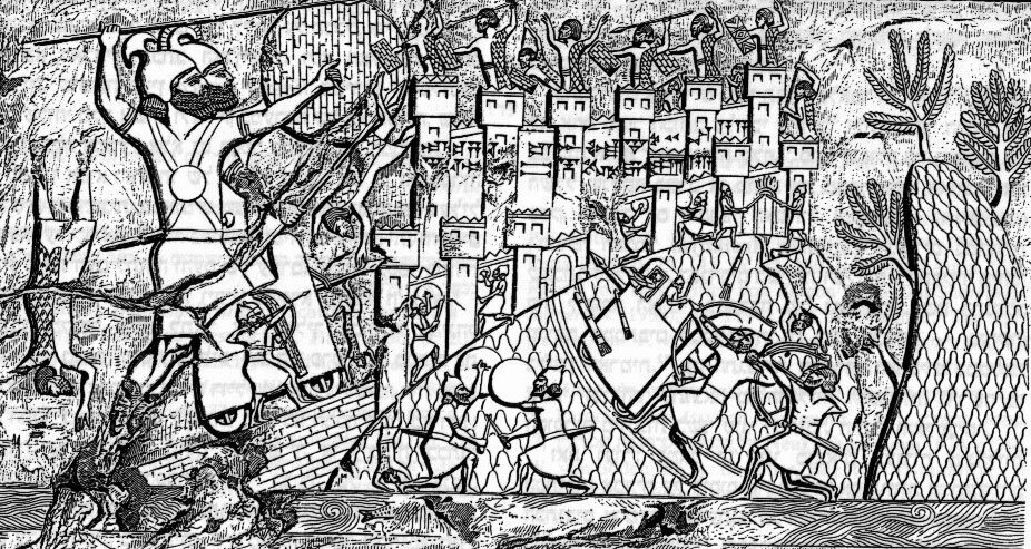 Таран ассирийцев. Ассирийское войско осаждает крепость. Ассирийское войско в воде. Ассирийская осада крепостей. Ассирийская держава царский дворец.