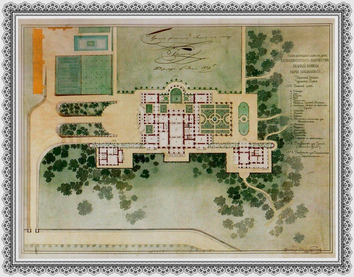 План 19 века. Сергиевка усадьба Лейхтенбергских план. План усадьбы Сергиевка. План Сергиевка в Петергофе. План парка усадьбы Сергиевка.