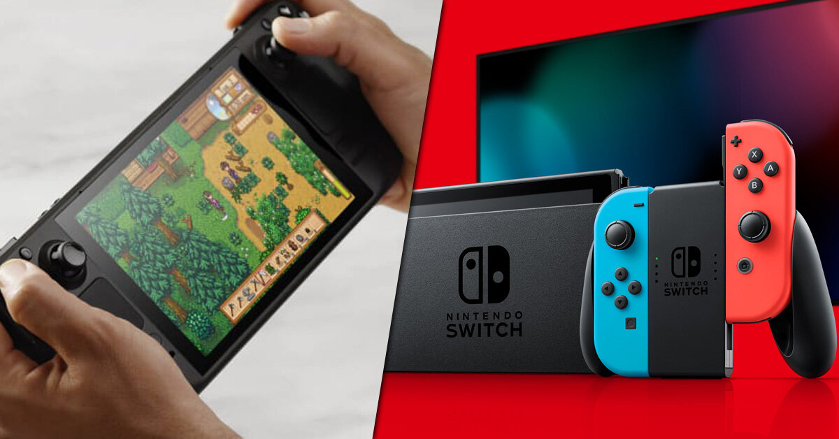 Портативные консоли Steam Deck и Nintendo Switch 