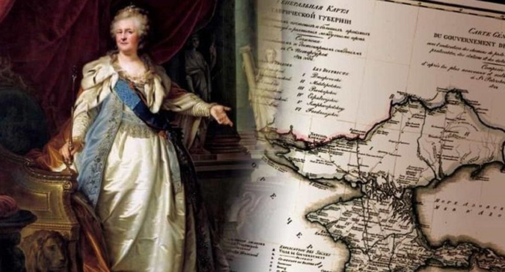 Коллаж "Присоединение Крыма к Российской Империи". Источник: горсовет-керчь.рф