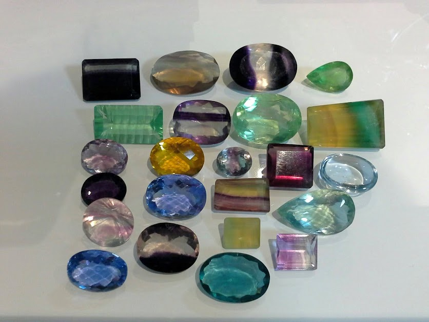 Огранённые флюориты. Фото автора