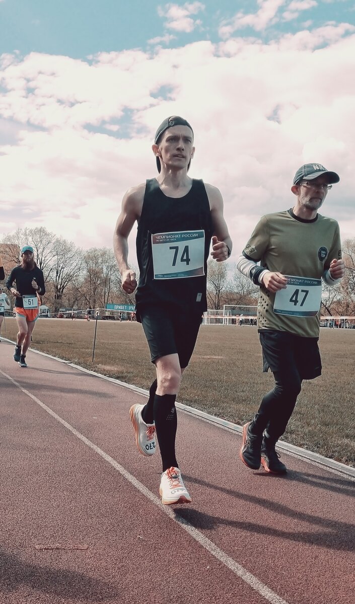 Сергей Якимов на Чемпионате России по бегу на 24 часа.