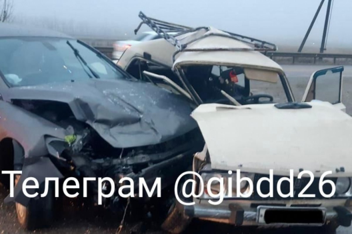    Водитель ВАЗа скончался в реанимации после ДТП на Ставрополье