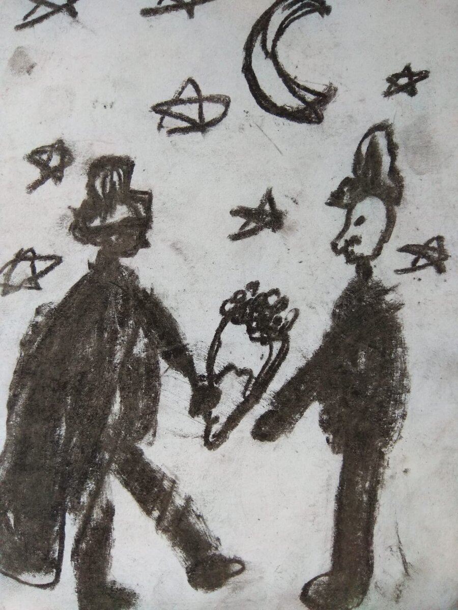 Работа ученика студии