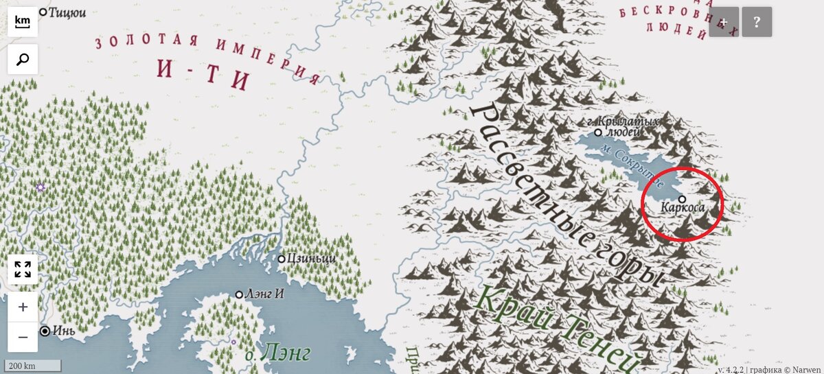 Скриншот карты с сайта 7kingdoms.ru. Здесь карту немного расширили на восток.
