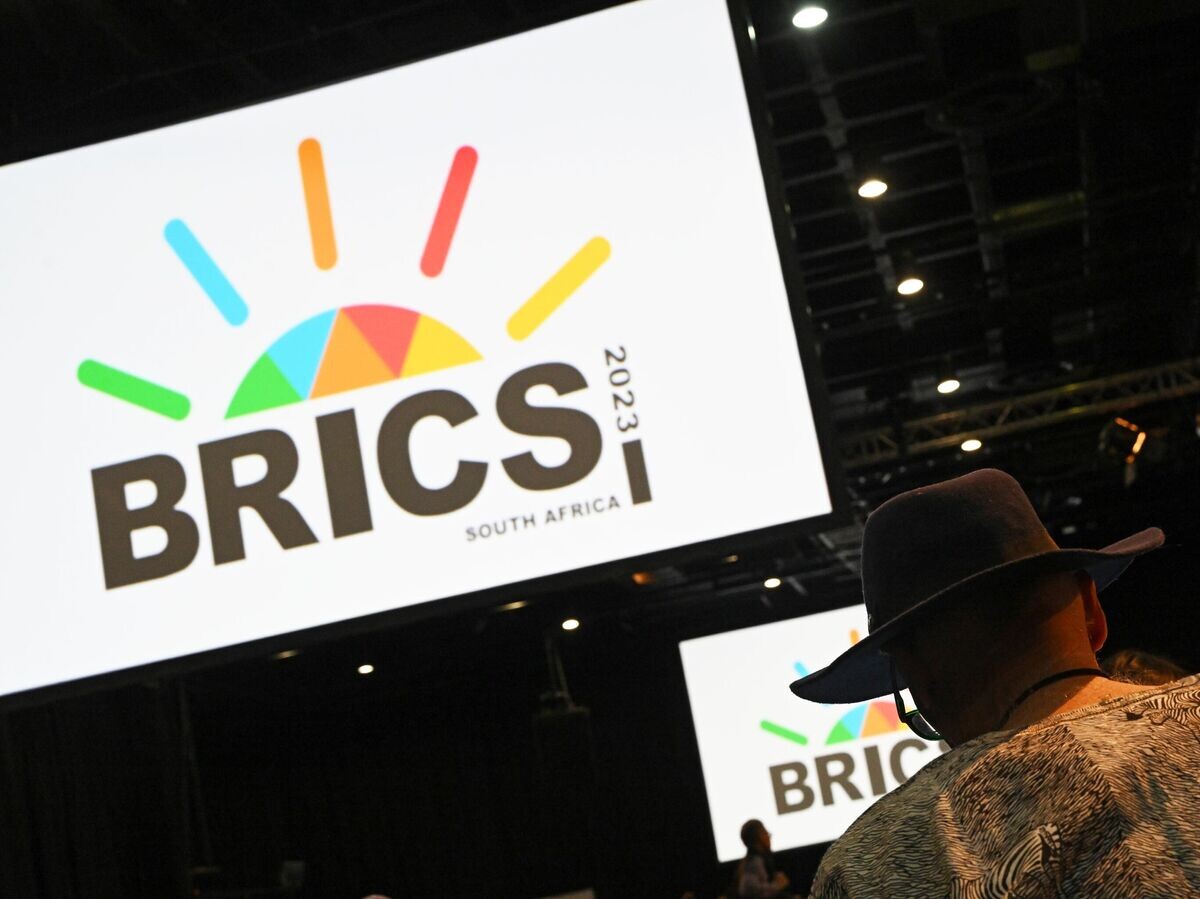    Пресс-центр саммита БРИКС в Йоханнесбурге © РИА Новости / Григорий Сысоев