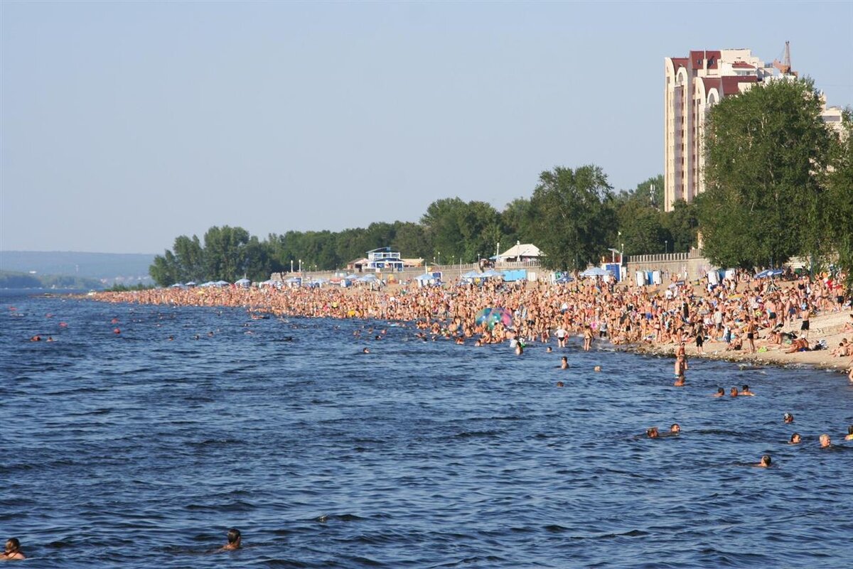 самара на берегу волги