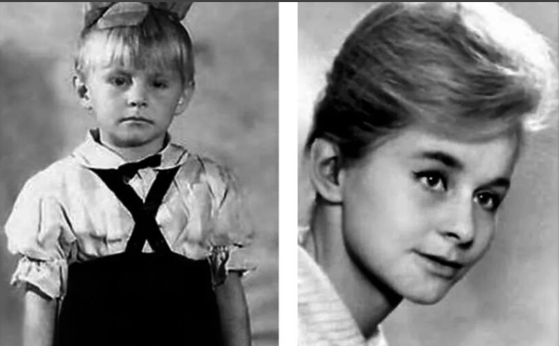 Вот она, совсем маленькая девочка студентка ГИТИСа