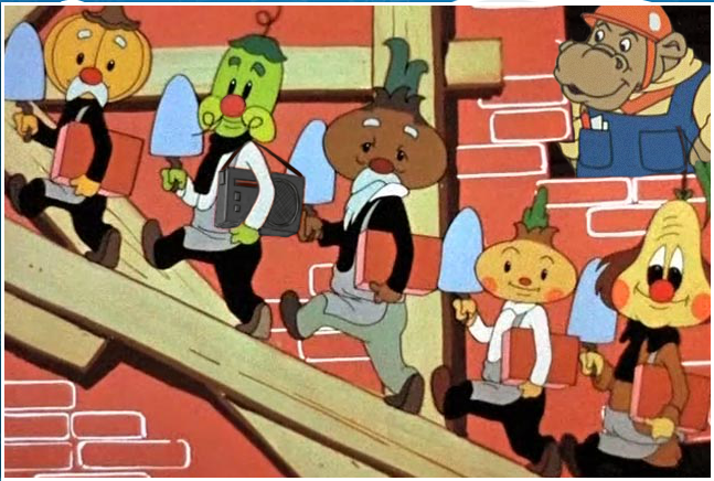 Кадр из мультфильма "Чиполлино"