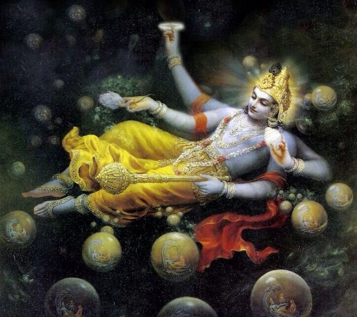 Глубокий сон Вишну, одного из трёх высших божеств индуизма 