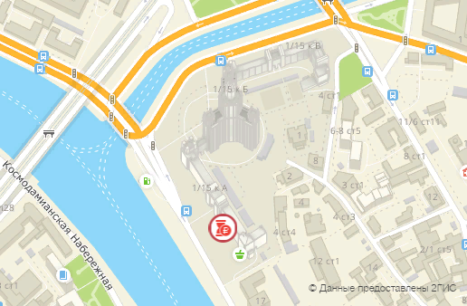 Расположение заветной коммерческой площади на Котельнической набережной 