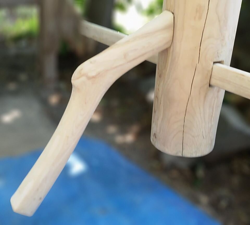 Нога в теле манекена Вин Чун