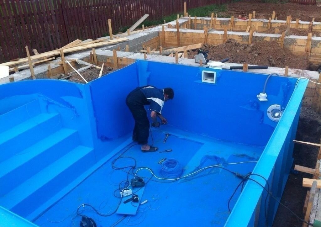 Строительство бани с бассейном под ключ