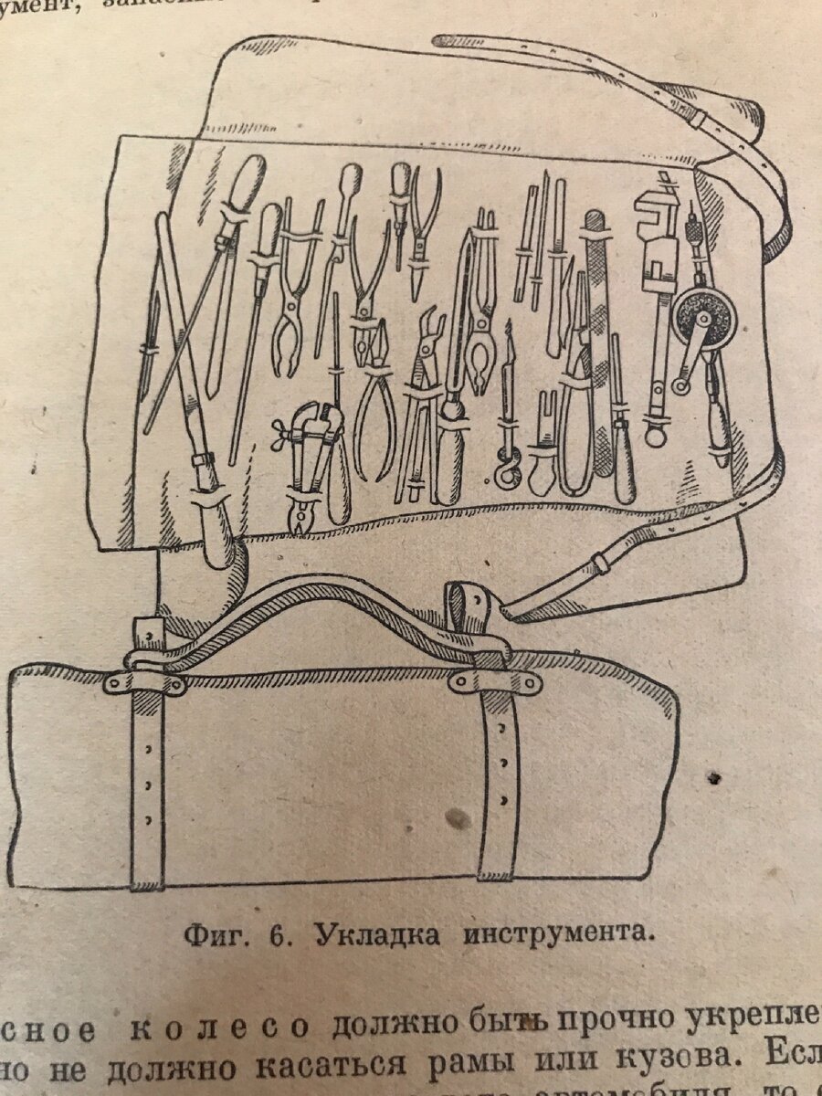 Правильная укладка инструмента 