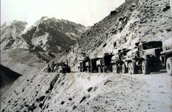 Марш автомобильной колонны