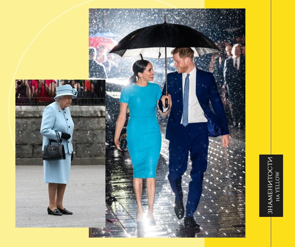 Фото из открытых источников / коллаж автора / Гарри и Меган / королева Елизавета