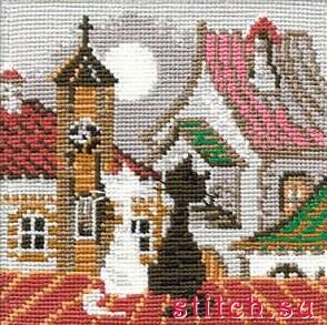 Кошки на крышах. Весна.