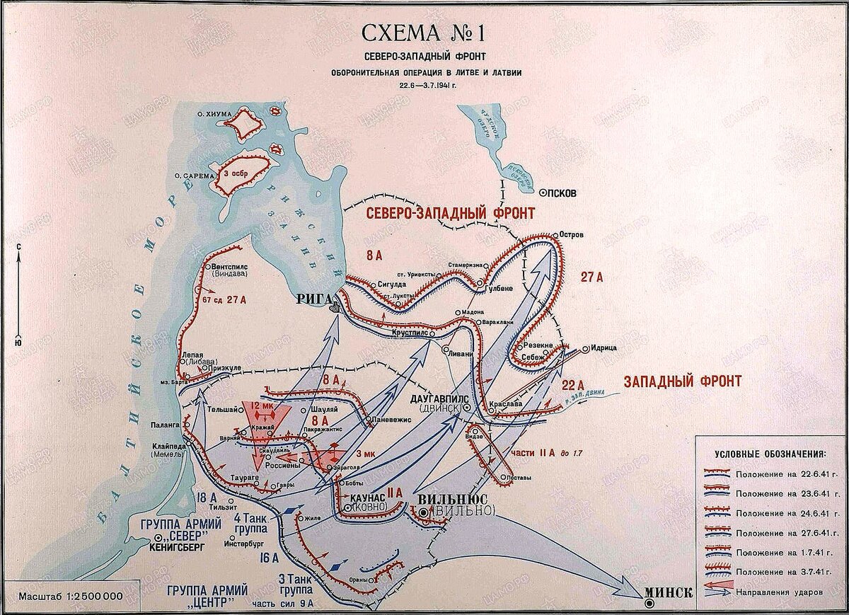 Рижская операция карта