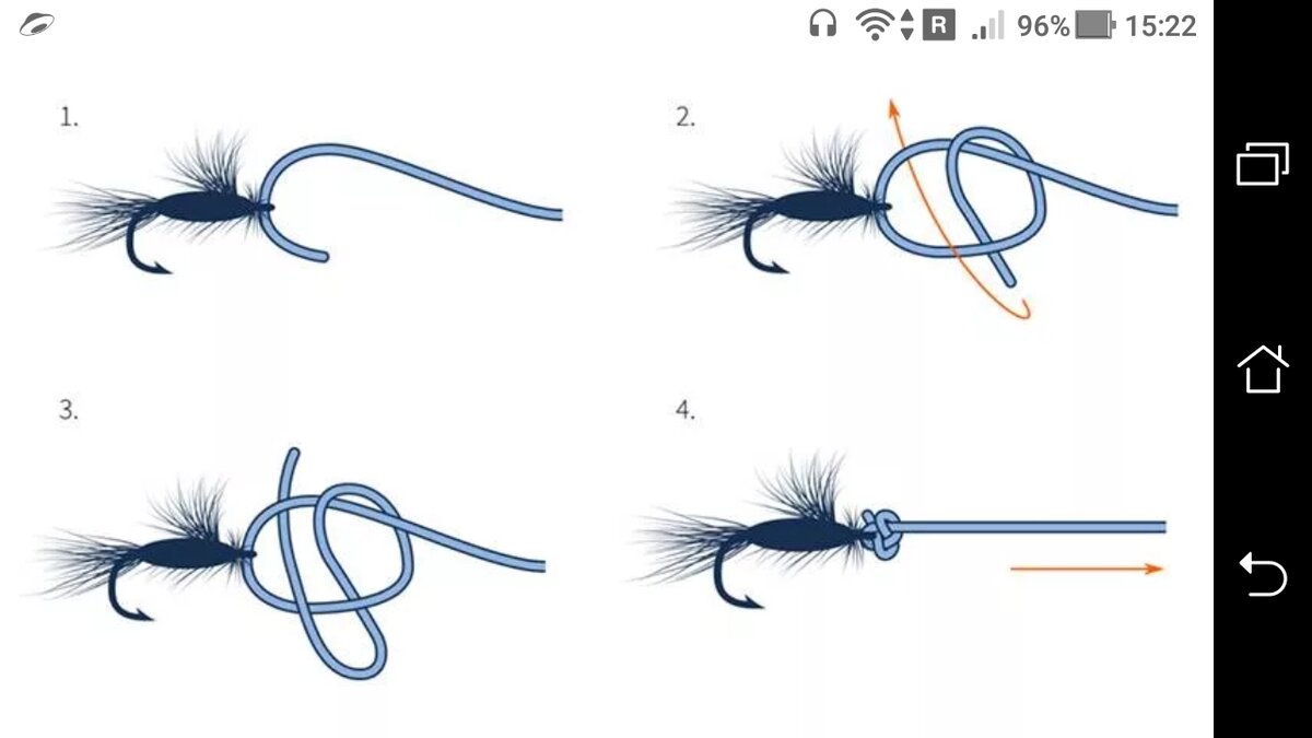 Как правильно привязать мушку к леске + на жереха, на хариуса