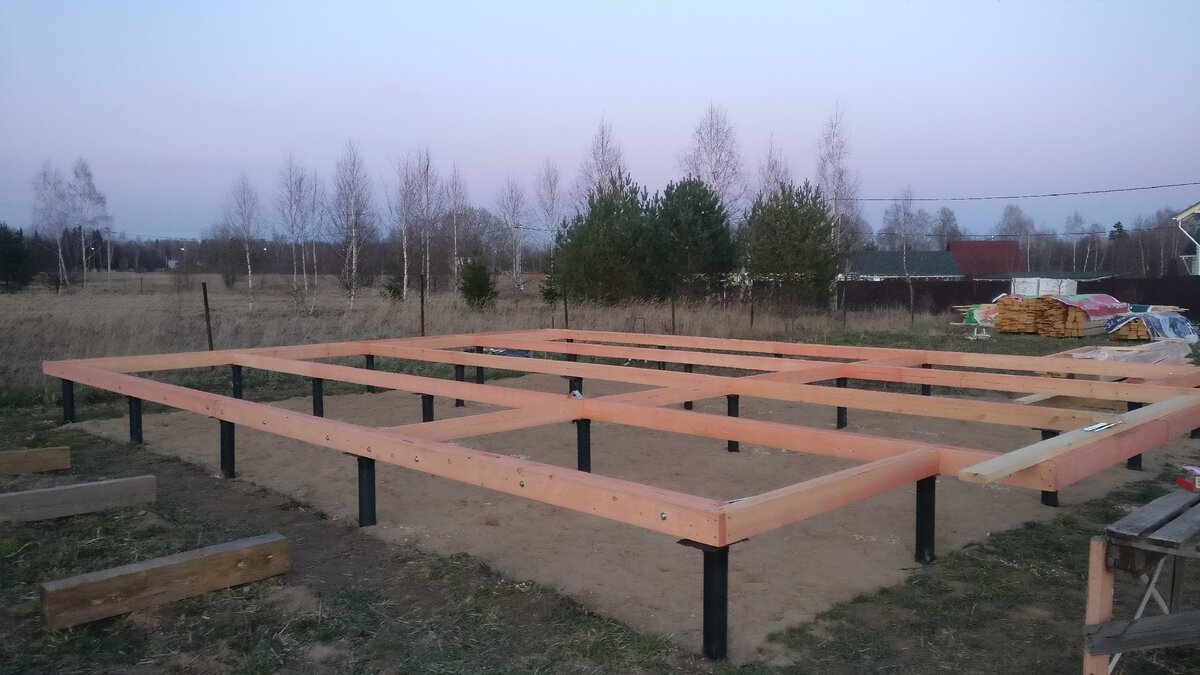 Обвязка свайного фундамента. 