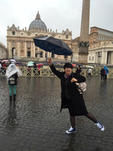 Рим в дождь. Личное фото.