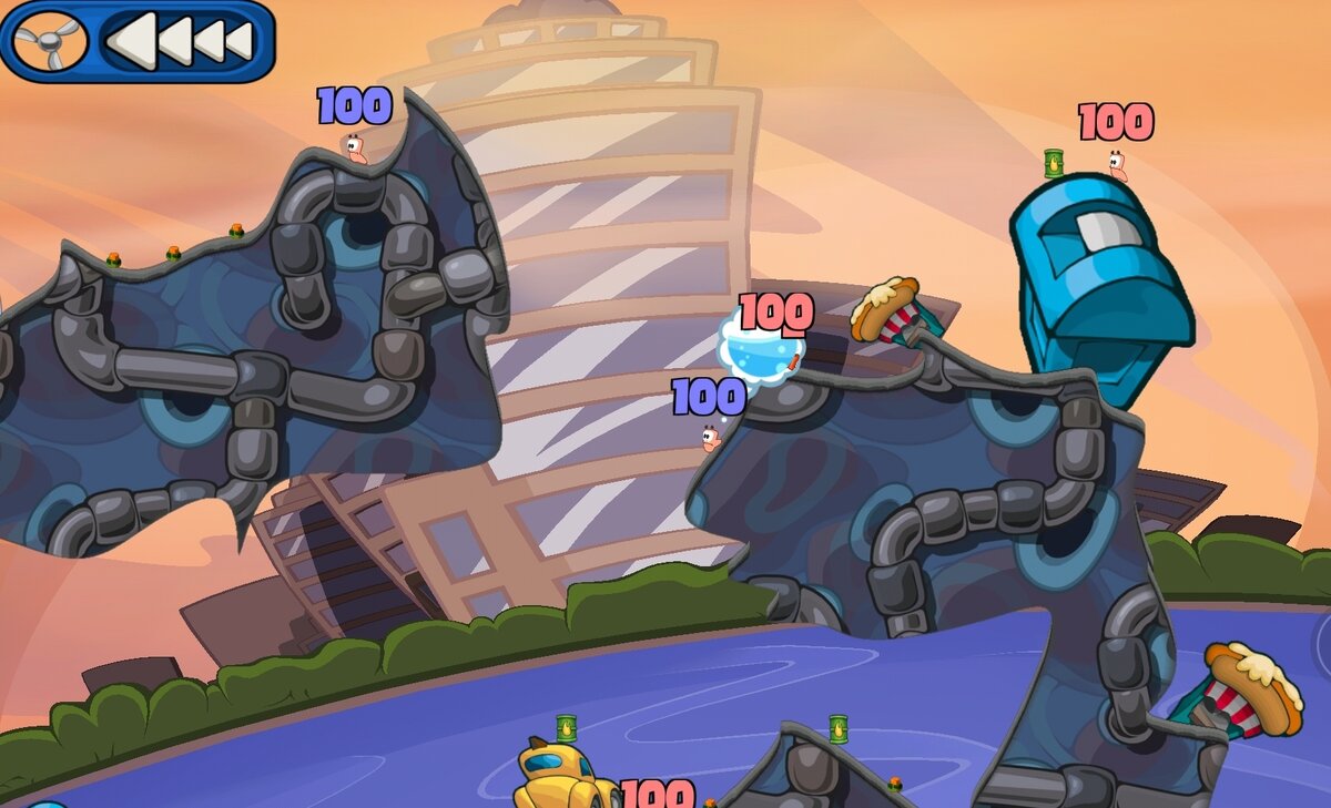 Войнушки на полностью разрушеных локациях с солидным арсеналом оружия #games