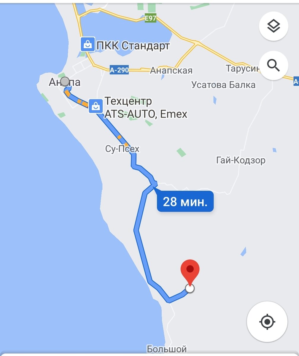 море дорога в анапу