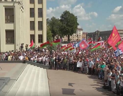 Митинг в Беларуси