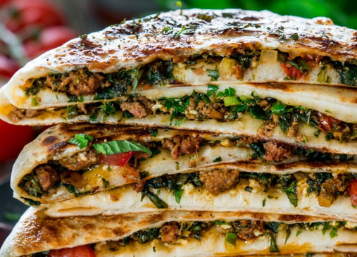 Отлу гёзлеме - турецкие лепешки с зеленью (Turkish Flat Bread with Herbs - Otlu 