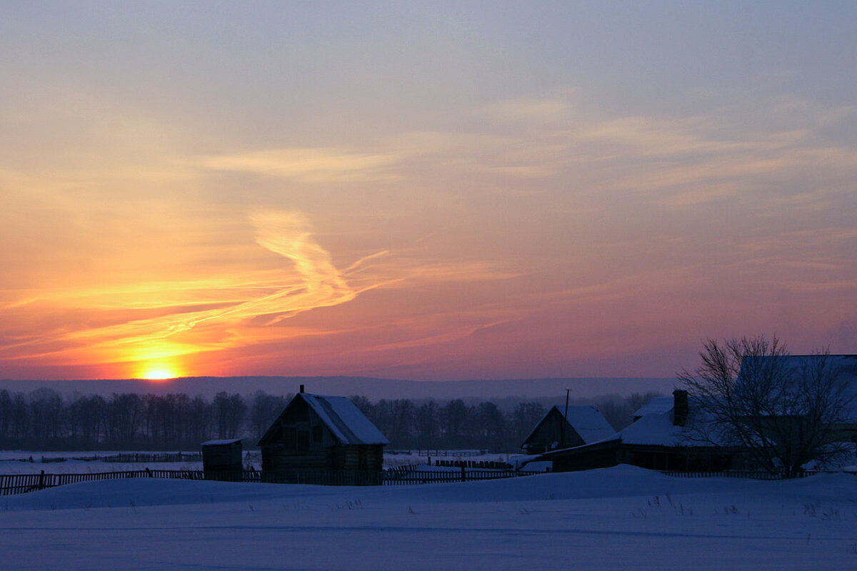Зимний рассвет....
